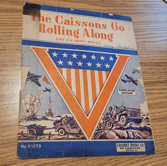 The Caissons go rolling along army song sheet music - Picture 1 of 4